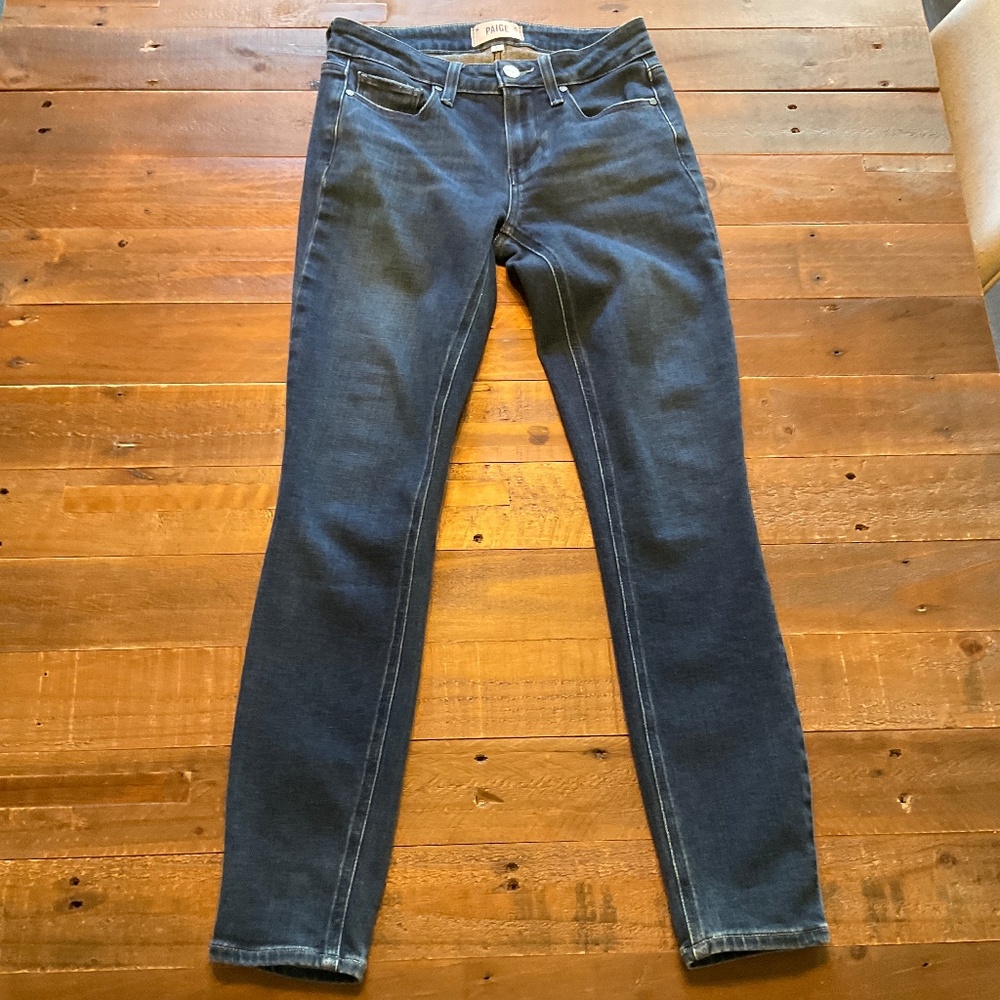 Paige Skinny Jean Dark Blue Size 25
